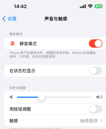 衡阳苹果15Pro维修网点分享iPhone15Pro系列机型中隐藏静音图标 